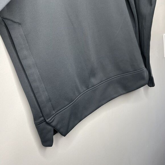 ADIDAS Sweatshirt Womens Large L Gray Pullover Side-Snap NBA Embroidered Logo - Picture 3 of 10